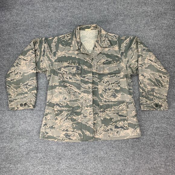 US Air Force Combat Uniform Womens L Large Camo Green Button Up DSCP Jacket - Picture 2 of 10